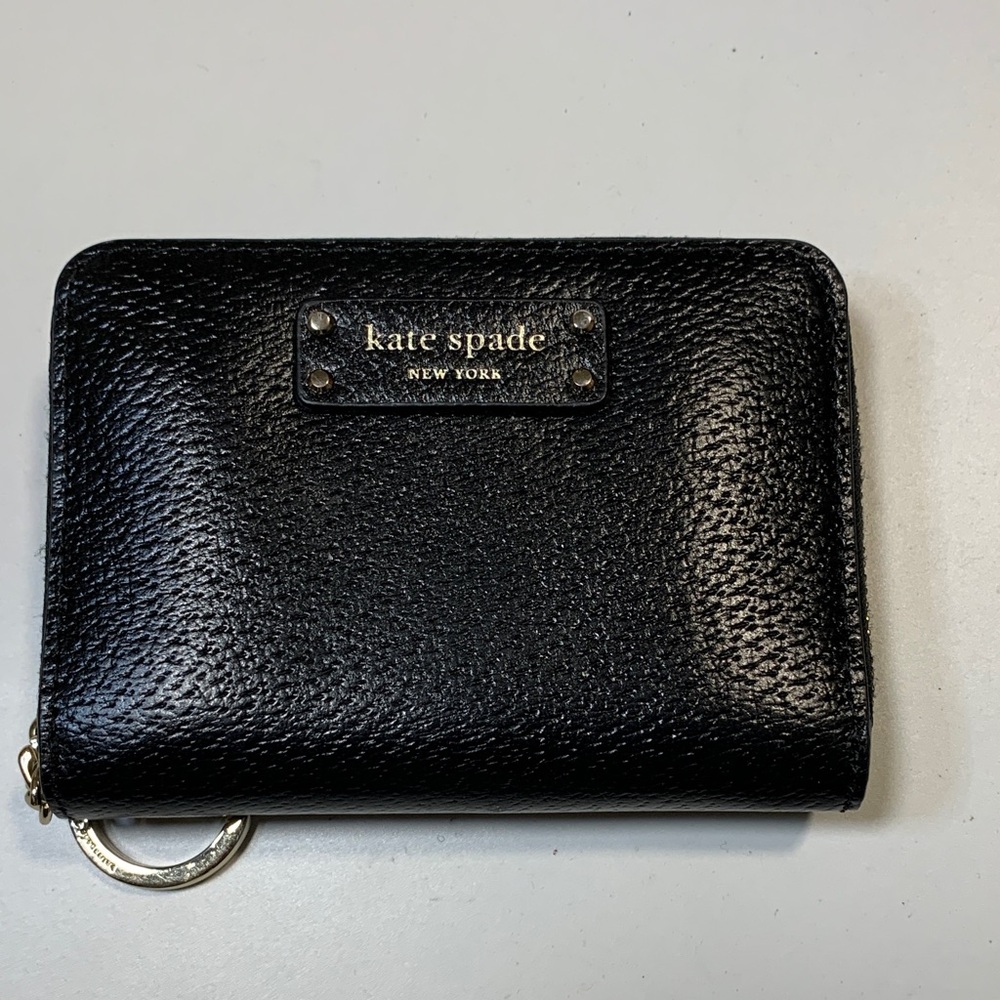 Kate Spade Black Textured Wallet